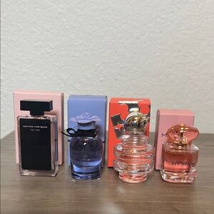 Tory Burch, Giorgio Armani, Dolce & Gabbana, Narciso Rodriguez Perfume Minis